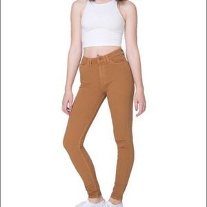 Size zip high waist skinny jeans