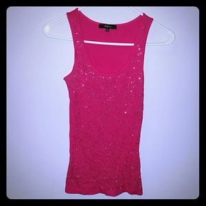 Express pink tank top sz small, fits more like xs