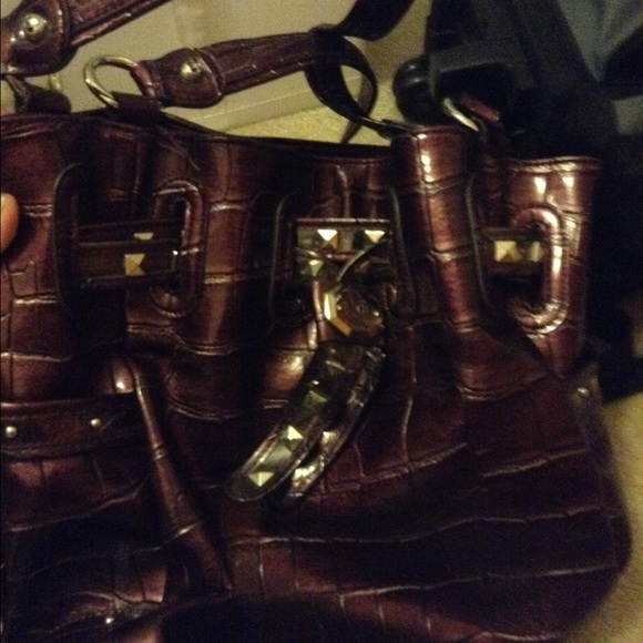 Purple purse/diaper bag