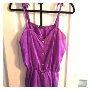 Myne Purple Silk Tank Size M