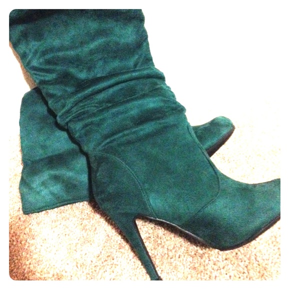 Brand new faux suede boots from ShoeDazzle