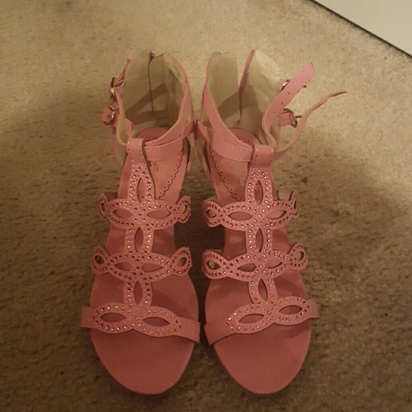 Pink Herstyle Wedge Shoes