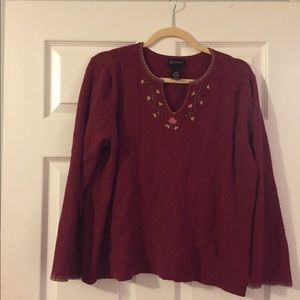 Embroidered Lane Bryant top 18/20