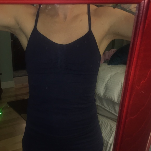 Lululemon power Y tank navy blue size 4