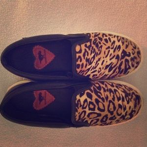 Leopard print loafers