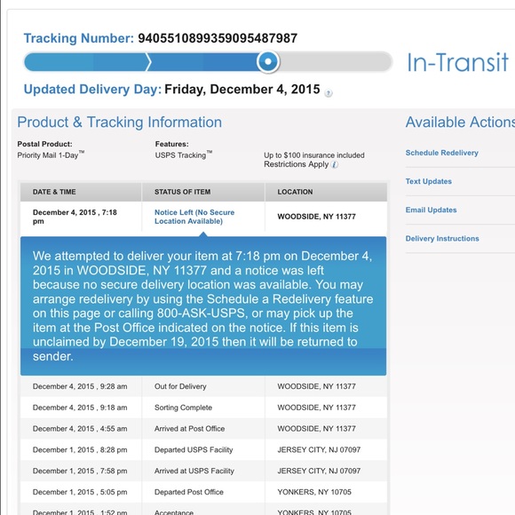 Shipping info