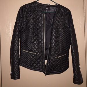 H&M Quilt Leather Jacket