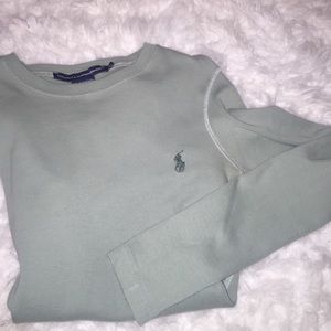 Green long sleeve polo !