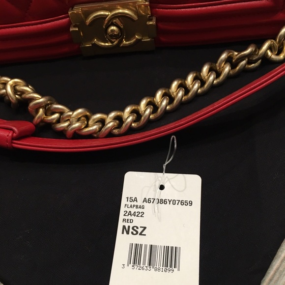 Medium Boy - Red with gold hardware. Fall 2015 - Picture 2 of 4