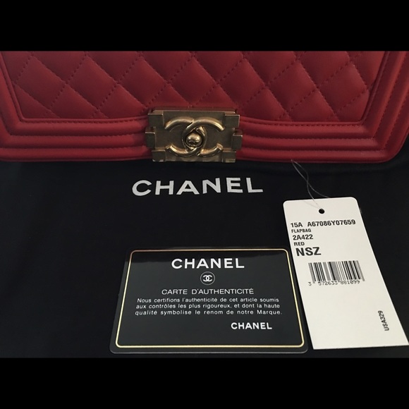 Medium Boy - Red with gold hardware. Fall 2015 - Picture 4 of 4