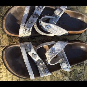 White jewled birkenstocks