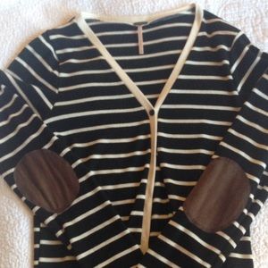 Black and white cardigan