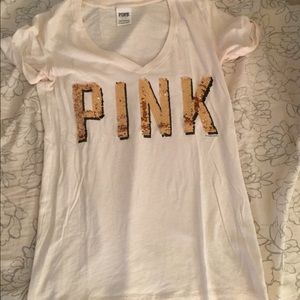 SOLD 🚫 PINK Victoria's Secret sequin top