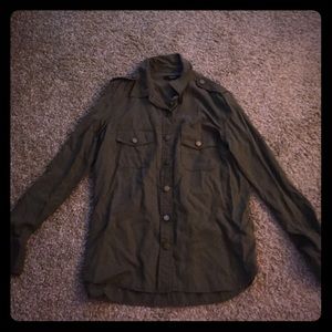 Forever 21 army style blouse/button up!