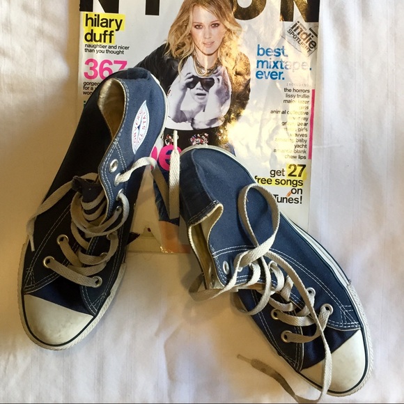 Navy Size 8 Converses