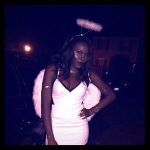 Angel wings and hallow for costume