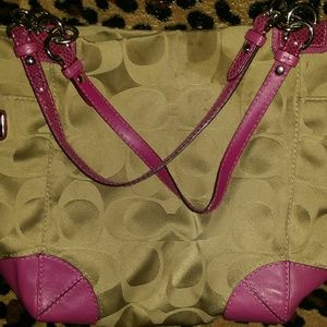 Coach drawstring purse