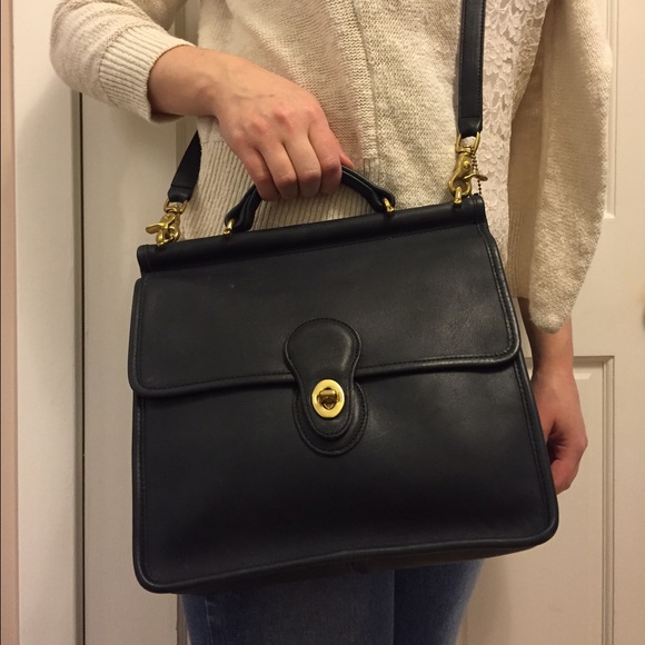 Coach Handbags - Vintage coach cross body Navy