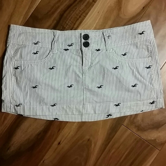 Hollister striped mini skirt