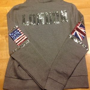 VS Pink London Bling Hoodie Rare
