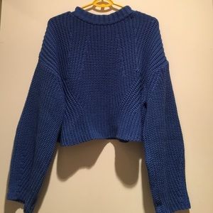 HORASORA Sweaters - HORASORA CROP OVERSIZED SWEATER HORASORA Sweaters - HORASORA CROP OVERSIZED SWEATER