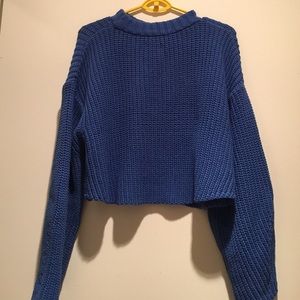 HORASORA Sweaters - HORASORA CROP OVERSIZED SWEATER HORASORA Sweaters - HORASORA CROP OVERSIZED SWEATER