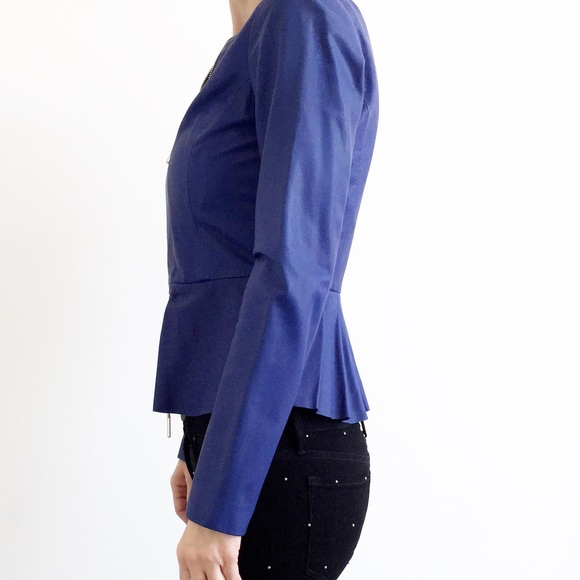 ✨SOLD✨ new | Marciano Cobalt Blue Leather Jacket S - Picture 4 of 4