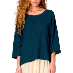 Dark green easy sweater