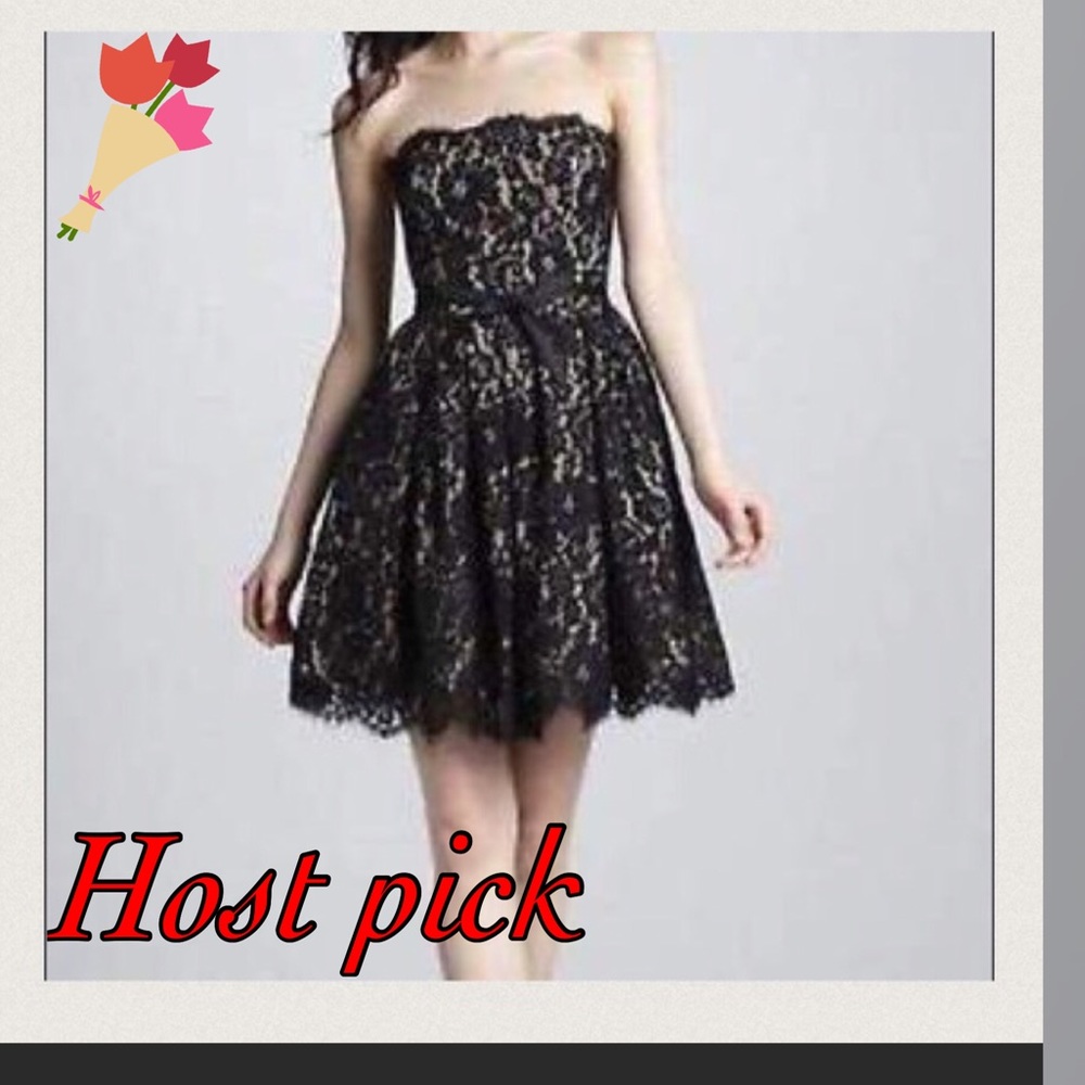 🎀NWOT Robert Rodríguez strapless lace prom dress