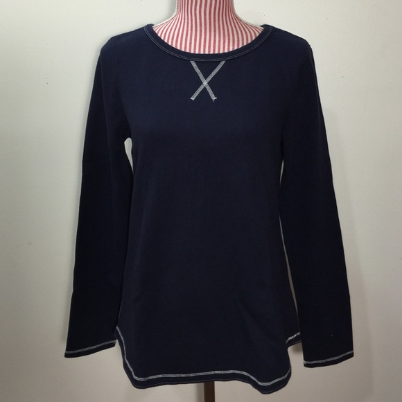 GAP Elbow Patch Sweater Navy SMALL