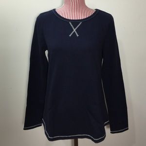 GAP Elbow Patch Sweater Navy SMALL