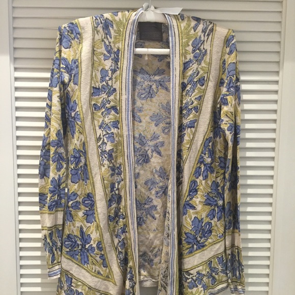 🚫SOLD🚫 Anthro 'POINTED TAPESTRY CARDIGAN' - Picture 2 of 3