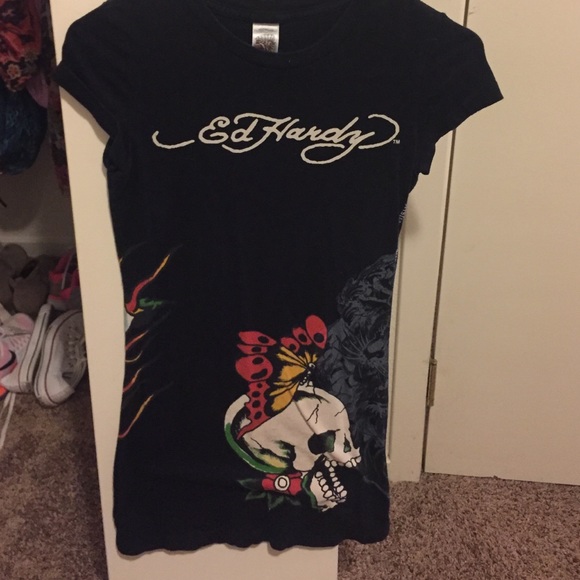 Ed Hardy black logo t-shirt