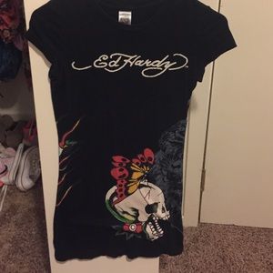 Ed Hardy black logo t-shirt