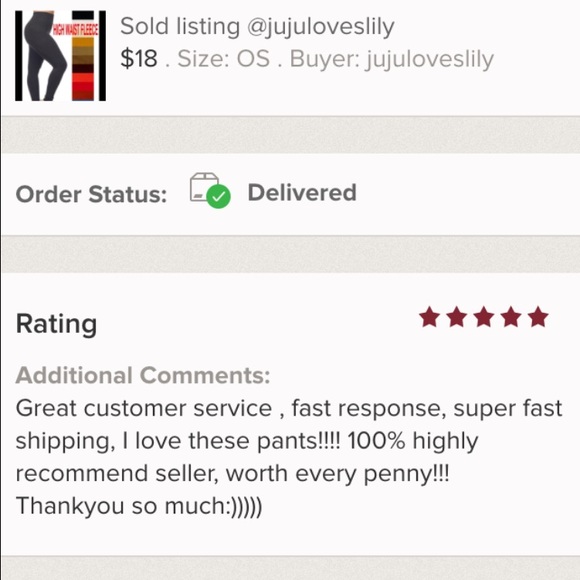 PLUS SIZE HIGH WAIST FLEECE LEGGINGS - Picture 4 of 4