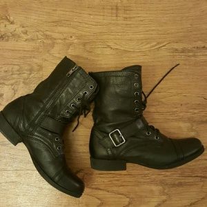 Nine West Black Leather Boots