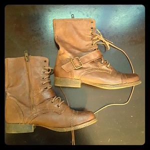 Nine West Brown Leather Boots