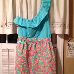 Lilly Pulitzer dress one shoulder