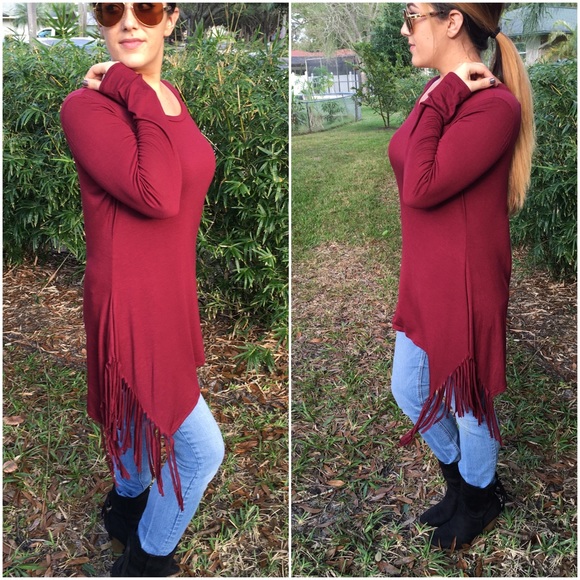 last one✔ - fringe hem tunic - Picture 2 of 2