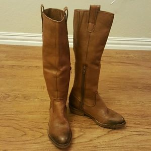 Arturo Chiand Brown/Camel Knee Boots