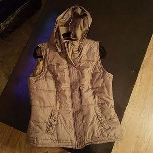 New York and Company winter vest with hood