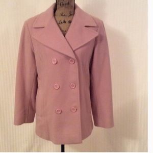 Powder pink Anne Klein pea coat