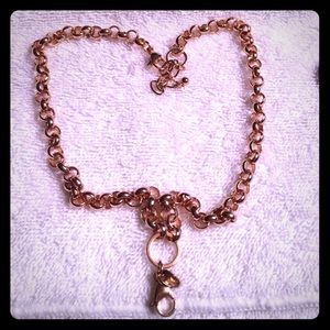 Origami rose gold chain