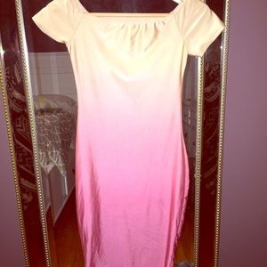 Ombre midi dress