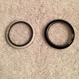 Origami owl white and black twist locket face