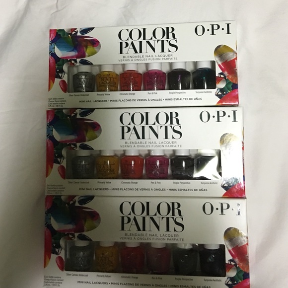 Set of three mini opi nail polishes