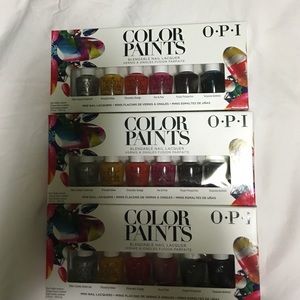 Set of three mini opi nail polishes
