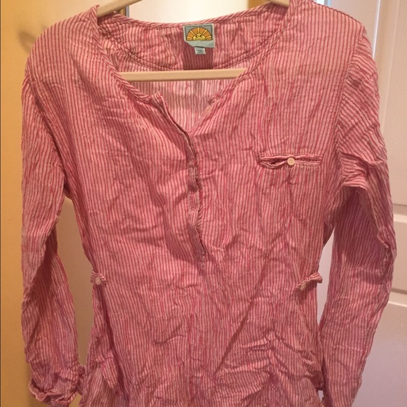 Red long sleeve top