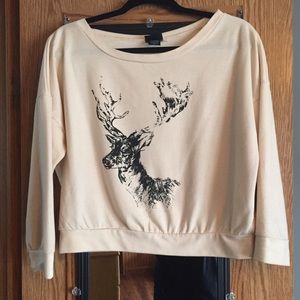 Daytrip Deer Slouchy Sweater