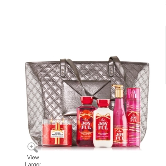Bath & body works!! A quilted metallic tote